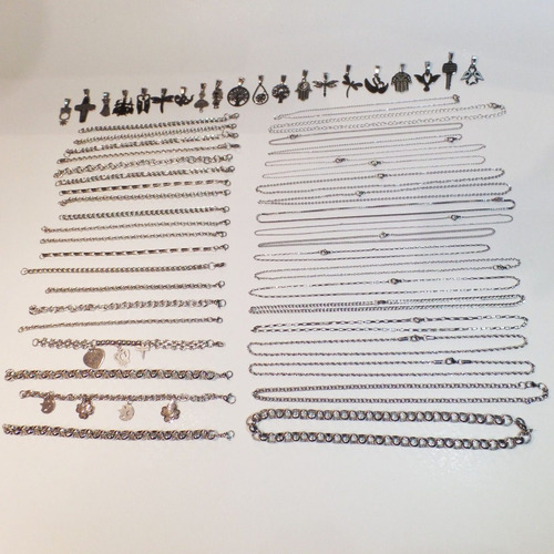 Combo Acero Quirurgico 20 Cadenas 20 Pulseras 20dijes Xmayor