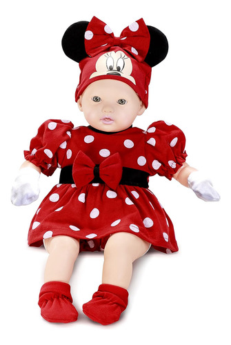 Boneca Vinil Minnie Mouse Classic Dolls Recém Nascida Disney