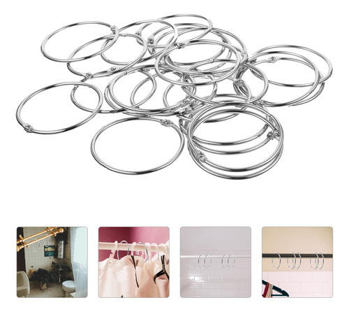 Accesorios Para Cortinas De Ducha Con Forma De Anillo De Met
