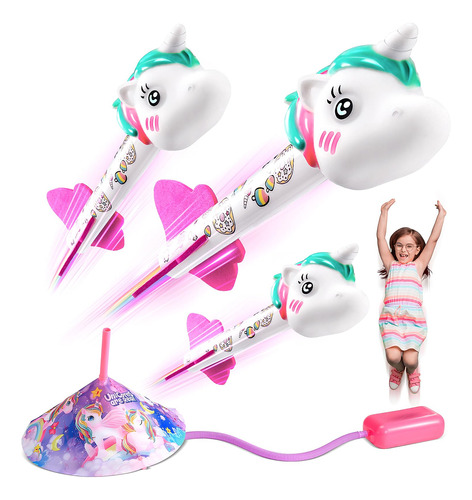 Funforfun! Lanzador De Cohetes De Unicornio Para Niñas, Ju.