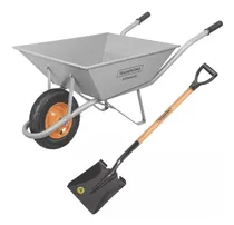 Comprar Carretilla Cuadrada Rueda Maciza  65lts. Tramontina + Pala 