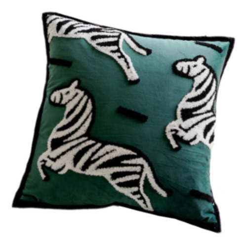 Funda De Almohada Con Diseño De Cebra, Funda De Almohada