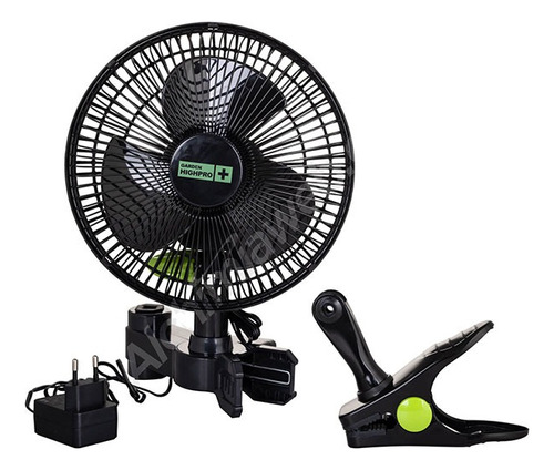 Ventilador Cultivo Indoor Clip Pinza Broche Garden Highpro 