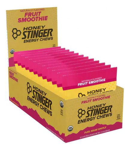 Honey Stinger Gomitas Energéticas 12 Pack Sabor Batidos De Frutas
