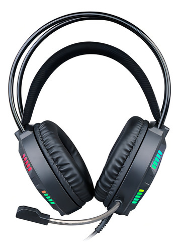 Headset GN-H03 Gamer Rgb Rainbow Ninja Cor Preto