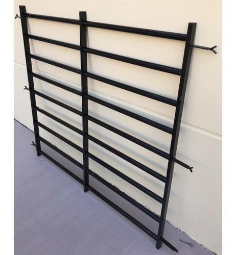 Reja Tubo Horizontal Reforzada Para Ventana 180x150 Anclaje Dentro De Mocheta Tubo De 1.2mm