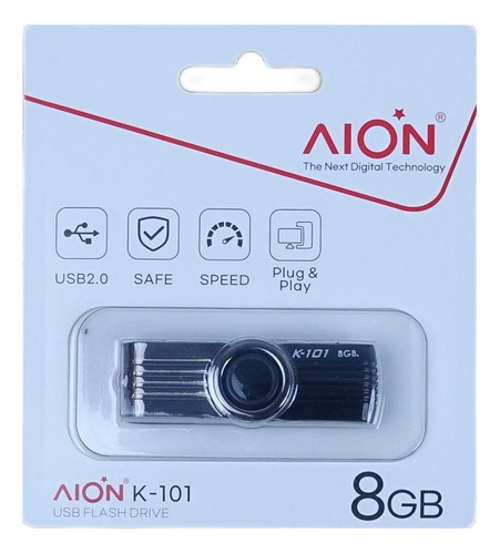 Kit 30pzs Memoria Usb Aion 8gb K101 Colores Plastico Surtido K101