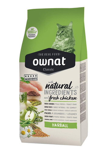 Ownat Classic Hairball Para Gatos 1.5kg