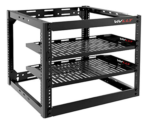 Vivlly Open Frame 10u Rack Para Redes, Servidores, Equipos D