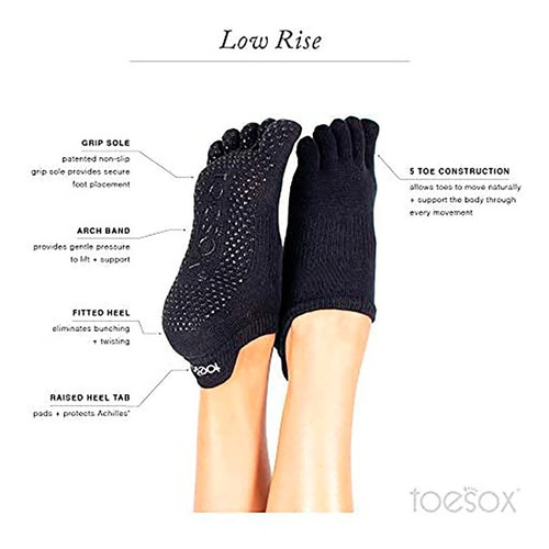 Imagen 4 de 6 de Calcetines Toe Sox Para Yoga O Pilates Diseños Exclusivos