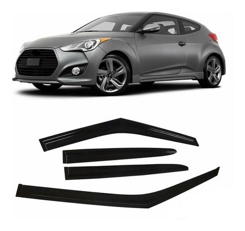 Tejas Deflectores Visores Hyundai Veloster 2012 2018