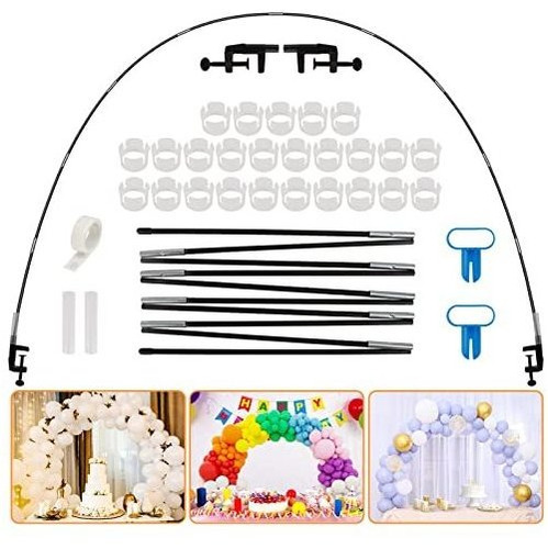 Holicolor Kit De Soporte Para Arco De Globos De Mesa De 12 P