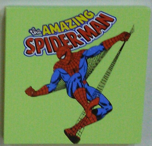 Mini Quadro De Madeira Marvel O Espetacular Homem Aranha