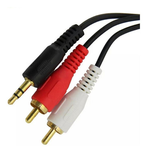 Cabo 2 Rca + P2 St 1.8m - Dourado