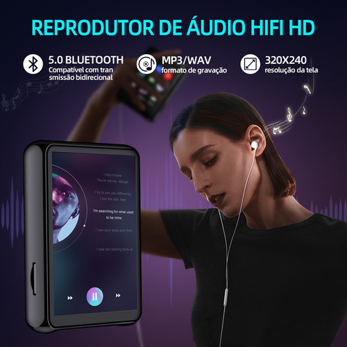 Mp4 Play Leitor De Mp3 E Mp4 Com Tela De 1,77'' Gn-406