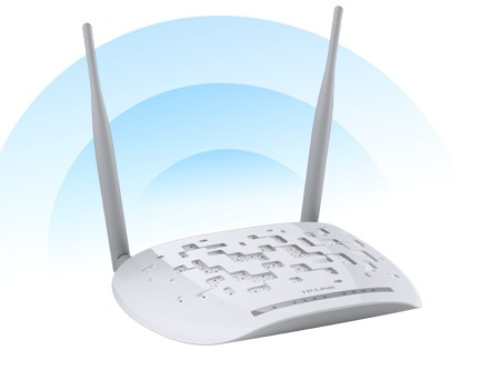 Router + Modem Tplink 2 Antenas Wifi Inalambrico 300 Mbps