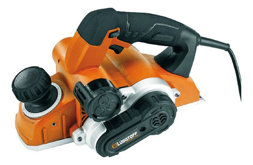 Cepillo eléctrico de mano Lüsqtoff CEL1050-9 82mm 220V naranja y negro