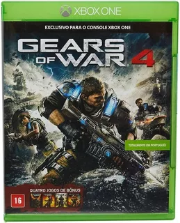Jogo Gears Of War 4 Português Game Xbox One Mídia Física Br