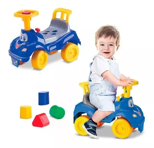 Totoka Andador Infantil Motoca Bebê Totokinha Triciclo - Azul ou