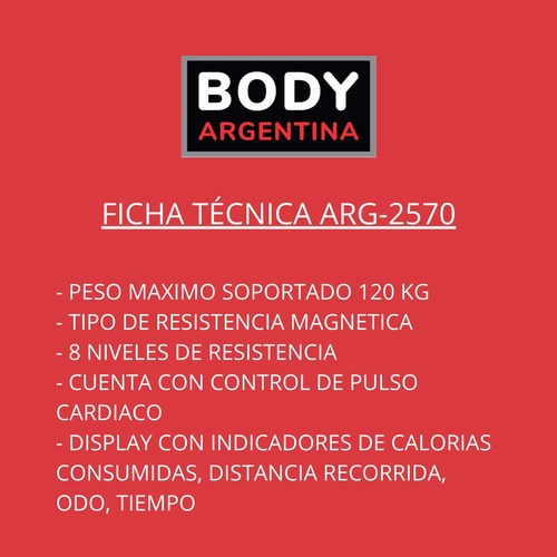 Bicicleta fija Randers ARG-2570HP horizontal