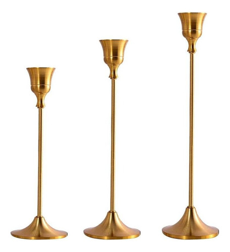 3 Unidades/ Set Candelabros Piso Alto Candelabros Centro De