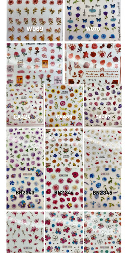 Calcomanias Para Uñas Luminosas Coloridas Colorf