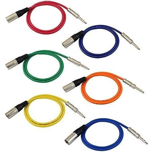 Gls 3 ft Patch Cable De Audio Cords  xlr Male To 1/4  Trs C