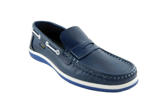 Zapato Nautico Con Vincha - Oxigeno - Art. 286 Azul