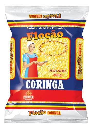 Flocão Coringa 500g Com Cuscuz De Milho Natural 20 Pacotes