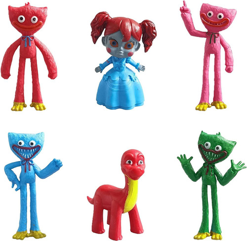 6 Muñecos De Acción De Juguetes Huggy Wuggy
