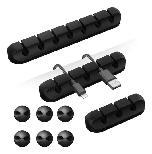 9 Clips Duraderos Para Cable,clips Organizador De Cables,