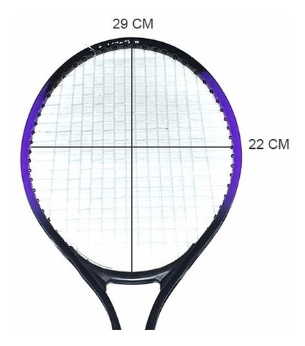 Set 2 Raquetas De Tenis Con Pelota Y Funda Para Niños