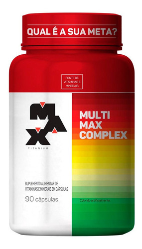 Multimax Complex - 90 Cápsulas - Max Titanium