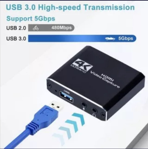 Video Capturadora Hdmi 4k Usb 3.0 1080 Streaming Xbox
