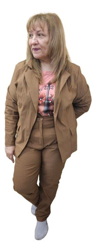 Conjunto Sastrero De Bengalina,blazer +semi Chupin T8 A 10