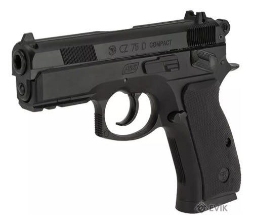 Pistola Asg Cz75d Compact Air Soft 6mm Resorte + Balines