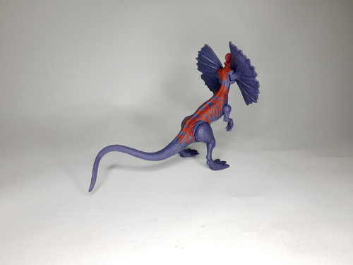 Dilophosaurus Morado Jurassic World Dino Rivals Savage Strik (Usado)