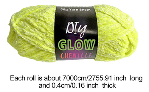 4x Hilo Que Brilla En La Oscuridad Hilo De Crochet Hilo