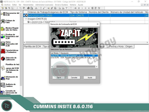 CUMMINS INSITE 8.6.0.116 PRO ZAP-IT 
