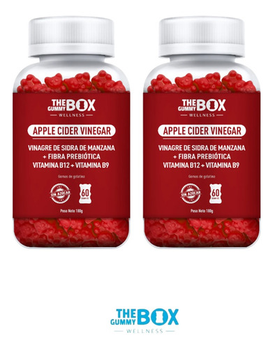 The Gummy Box Quemador De Grasa Vinagre De Sidra 180 G X 2 U