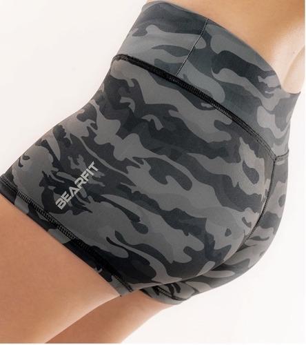 Calza Corta Short Bearfit Quebec Gris Crossfit Wombo