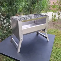 Comprar Churrasqueira Carvão Inox Pequena Portátil  Camping Praia