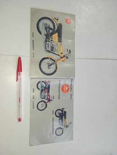Manual De Instrucciones Motocicletas Carabela 1970's. (Usado)