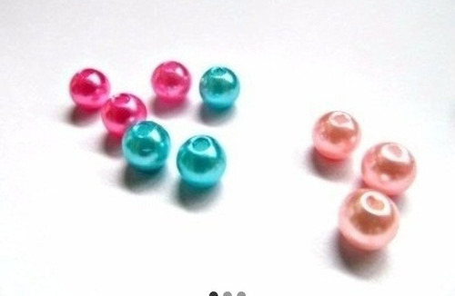 1000 Perlas 8 Mm Varios Colores Para Armado