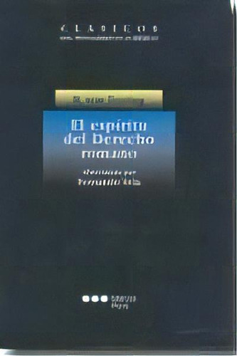 El Espãâ¡ritu Del Derecho Romano, De Jhering, Rudolf Von. Editorial Marcial Pons, Ediciones Juridicas Y Soci, Tapa Blanda En Español