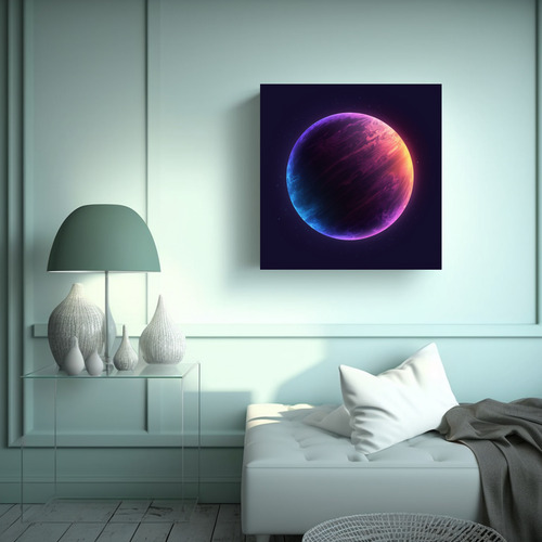 70x70cm Cuadro Creativa Visión Chyan Violeta Degradado Plan