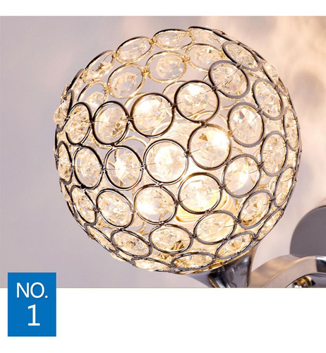Lâmpada De Parede De Cristal Moderna Pt Lâmpada De Luz T1
