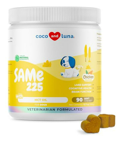 S-adenosil Metionina Para Perros - 90 Masticables Suaves - C