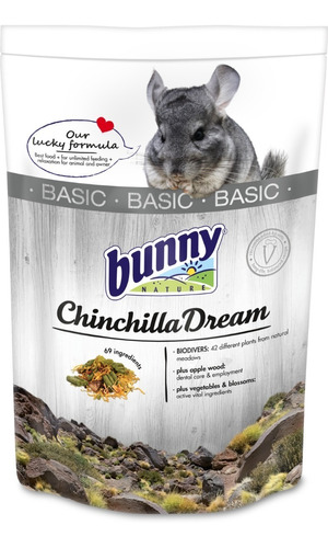 Alimento Chinchillas, Bunny Chinchilla Dream Basic 1,2 Kg