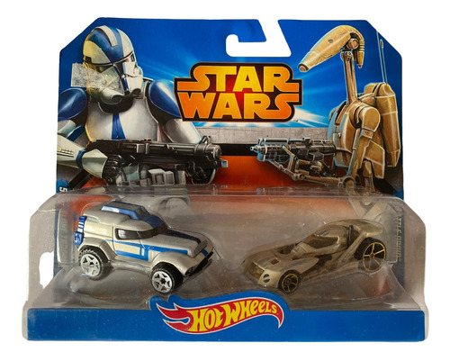 501st Clone Trooper Battle Droid Hot Wheels Set Mattel 2014